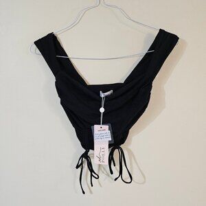 Oh Polly Black Crop Top - Size 0